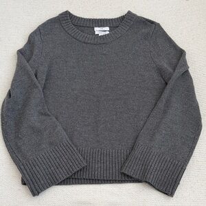 Halston 100% Extra Fine Merino Wool Sweater Gray Size Large